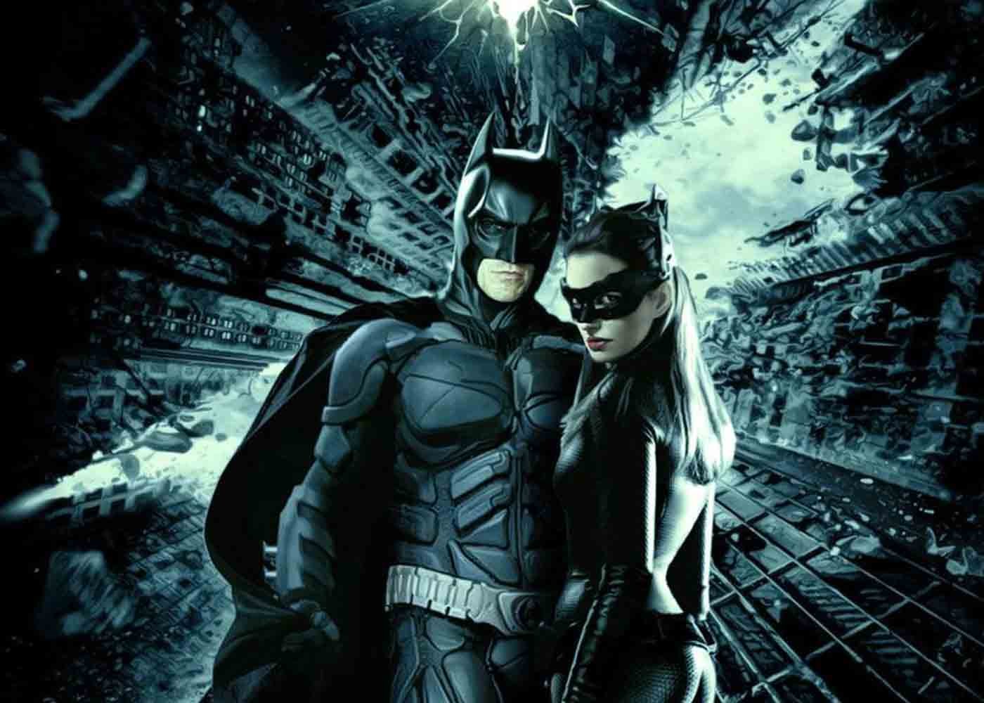 Бэтмен и женщина кошка темный рыцарь
