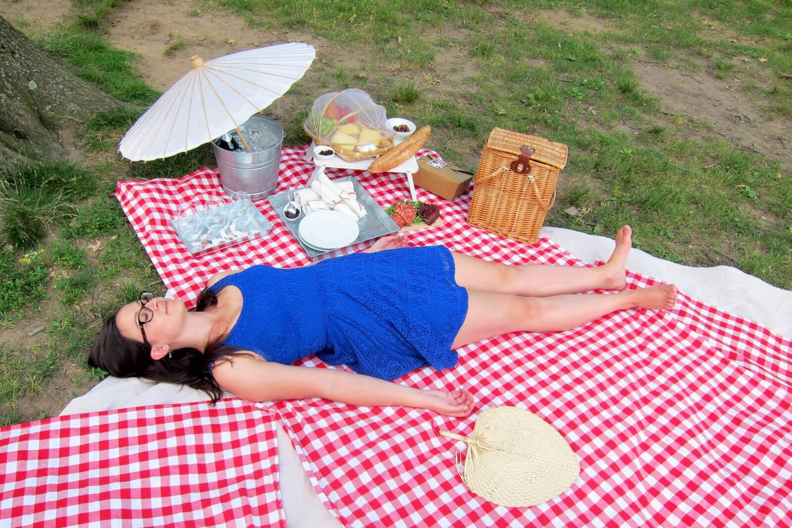 Женщина на пикнике