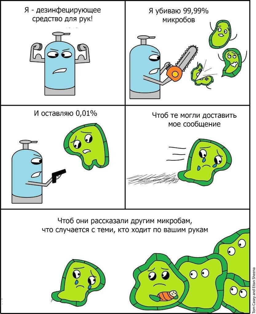Шутки про бактерии