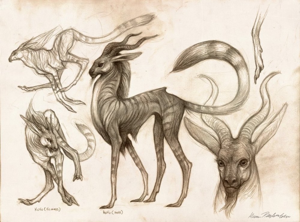 Рисунки карандашом мистические существа