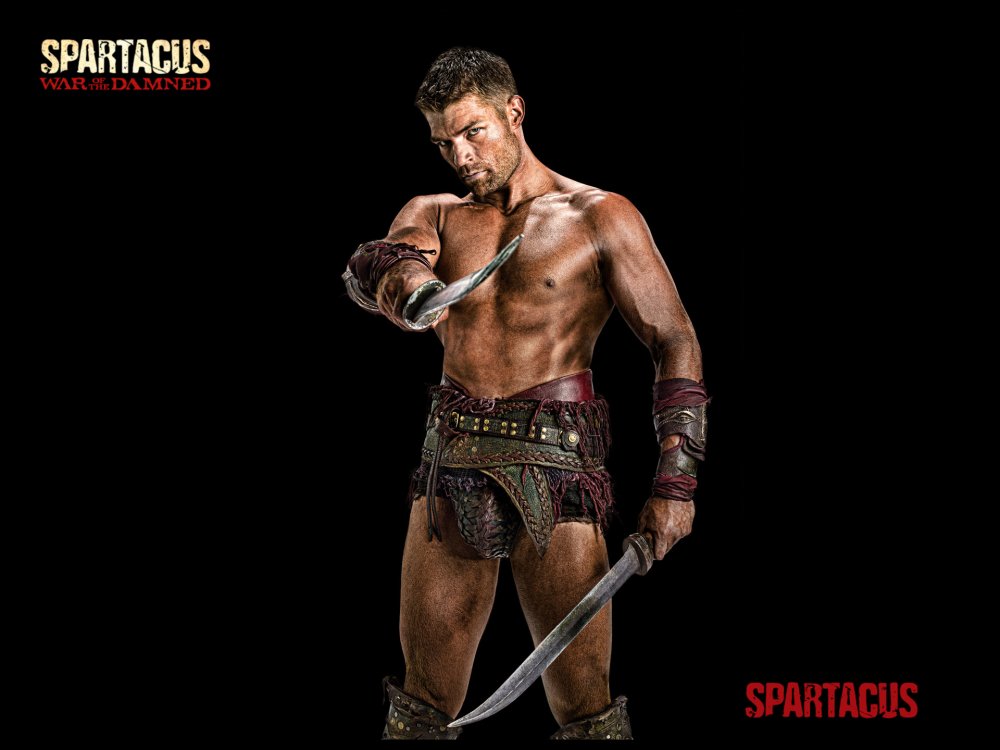 Гладиатор Спартак на арене