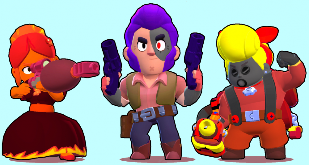 Бойцы из Brawl Stars