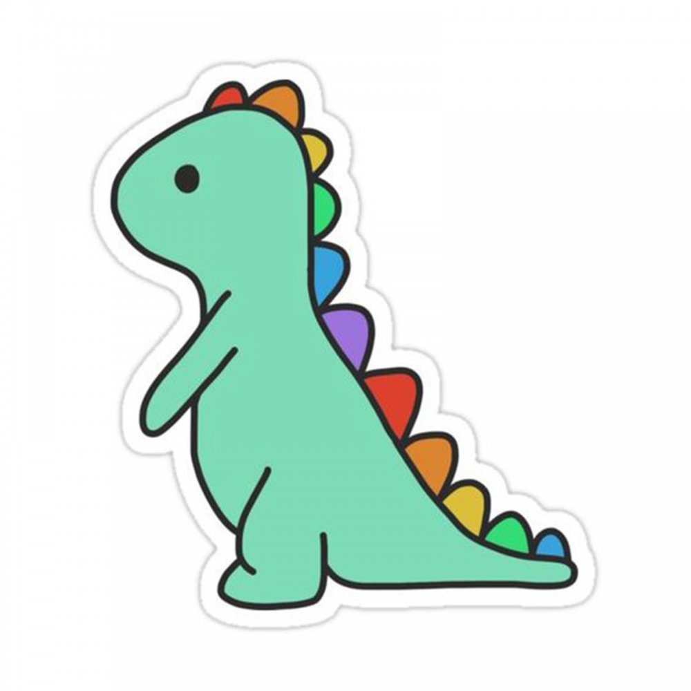 Рисунок маленького динозаврика