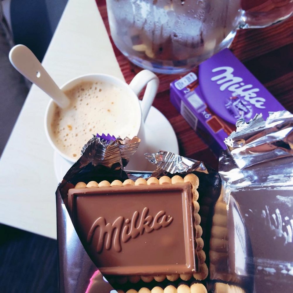 Шоколадка Milka Эстетика