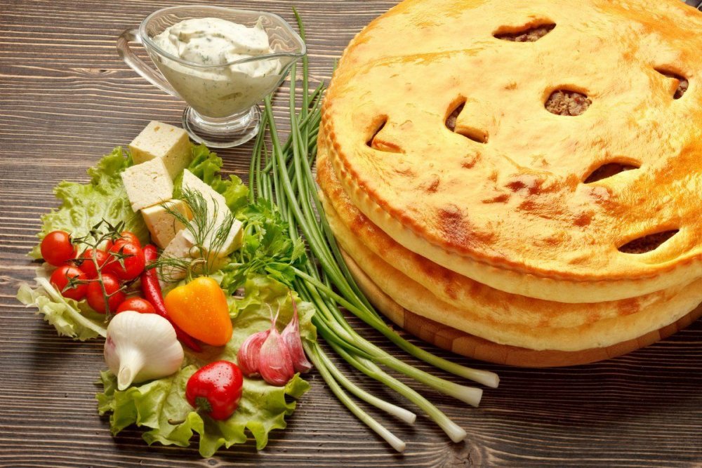 Осетинский пирог с сыром Уалибах