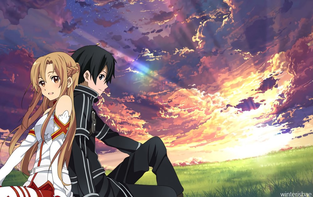 Sword Art online Кирито и Асуна