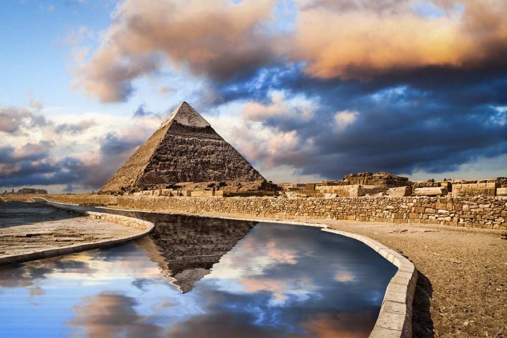 Пирамиды Гизы и сфинкс