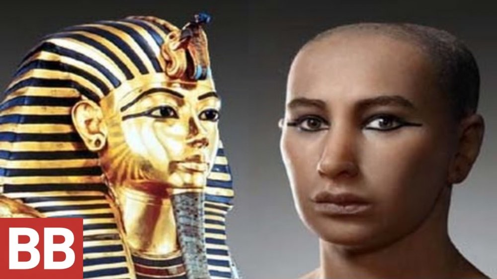 Фараон Тутанхамон лицо