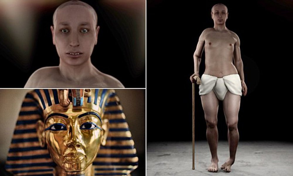 Фараон Тутанхамон внешность