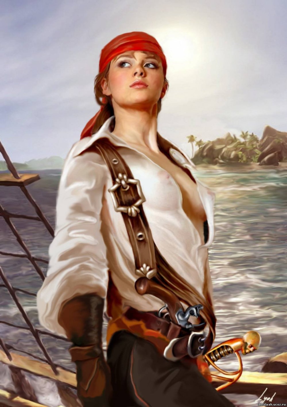Женщина на пиратском корабле