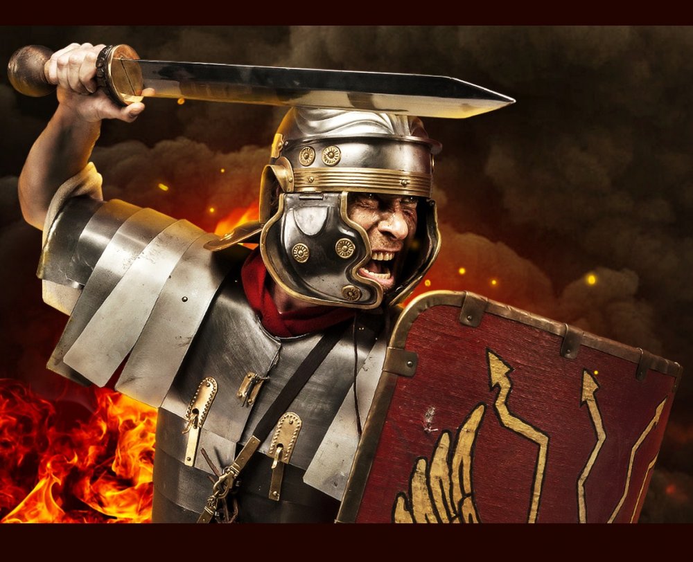 Римский легионер Центурион битва Art