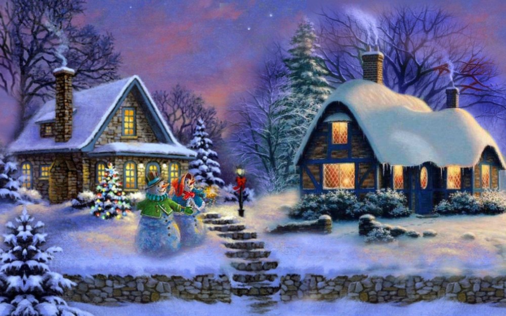 Картины художника Terry Redlin Рождество