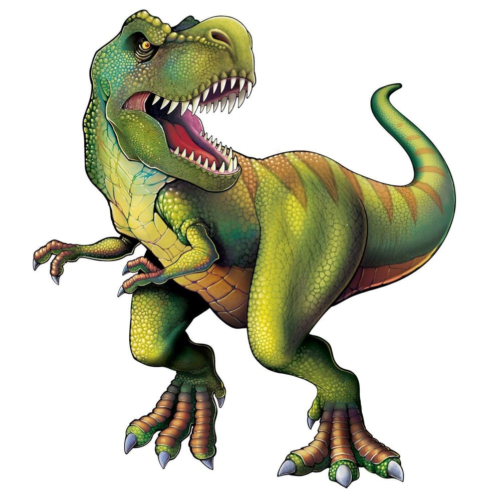 Коричневый динозавр на белом фоне