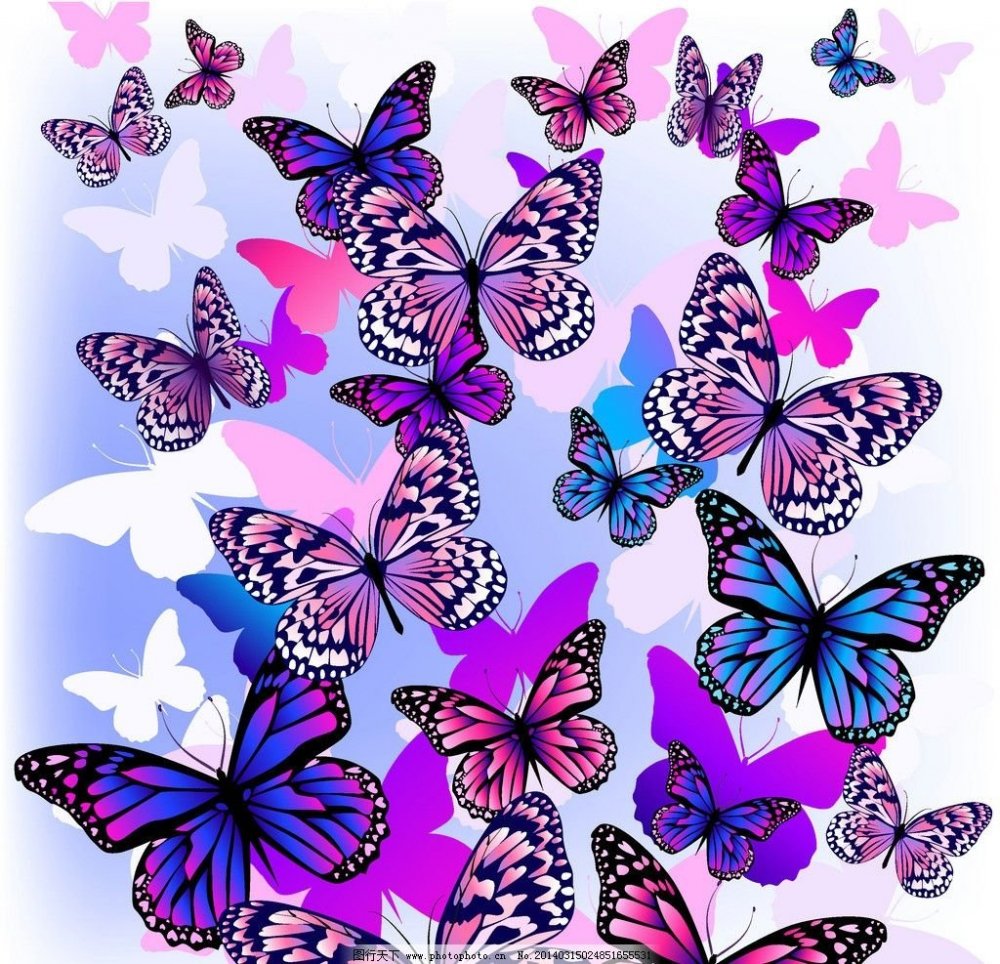 Крылья бабочки фиолетовые