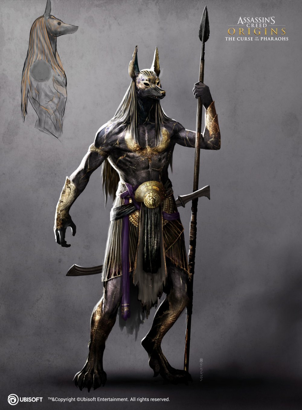 Египетский воин Бог Анубис