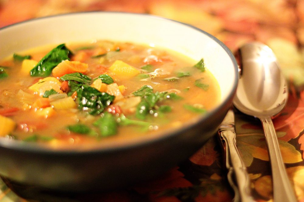 Овощной суп надпись
