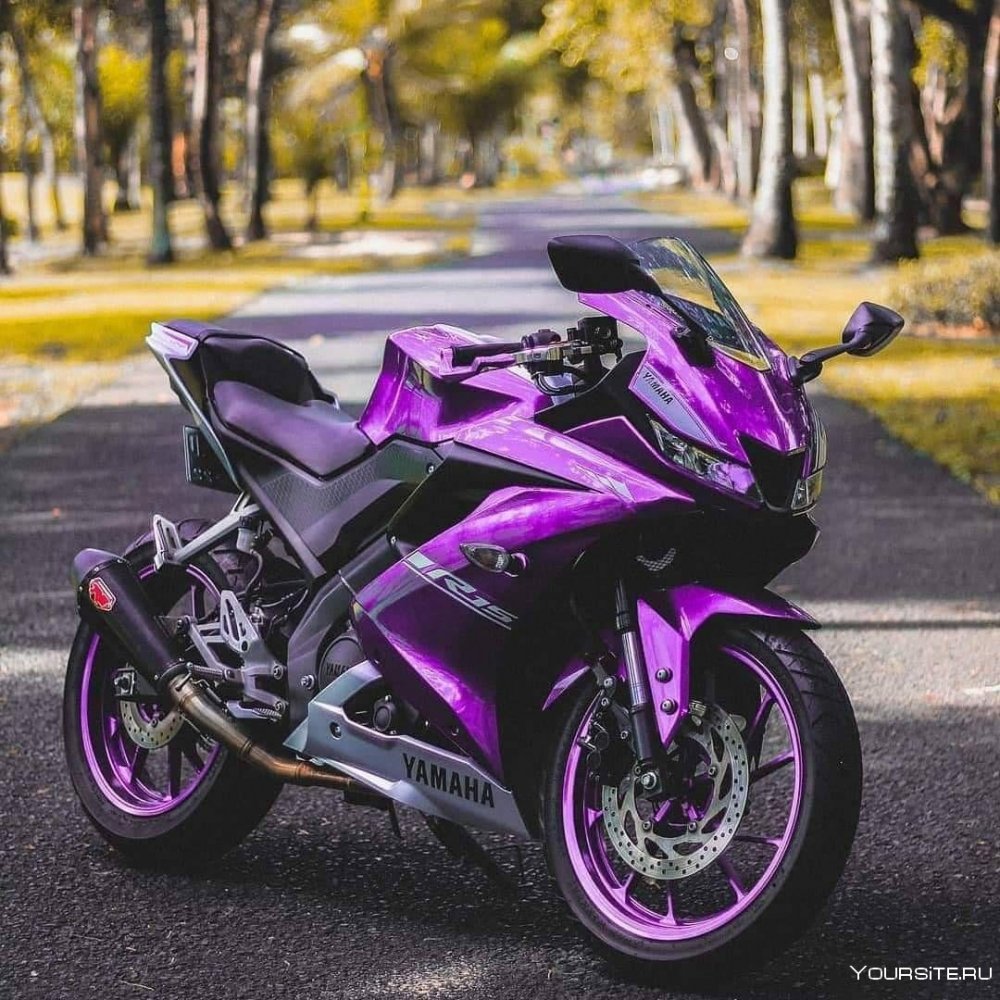 Мотоцикл Кавасаки ниндзя фиолетовый