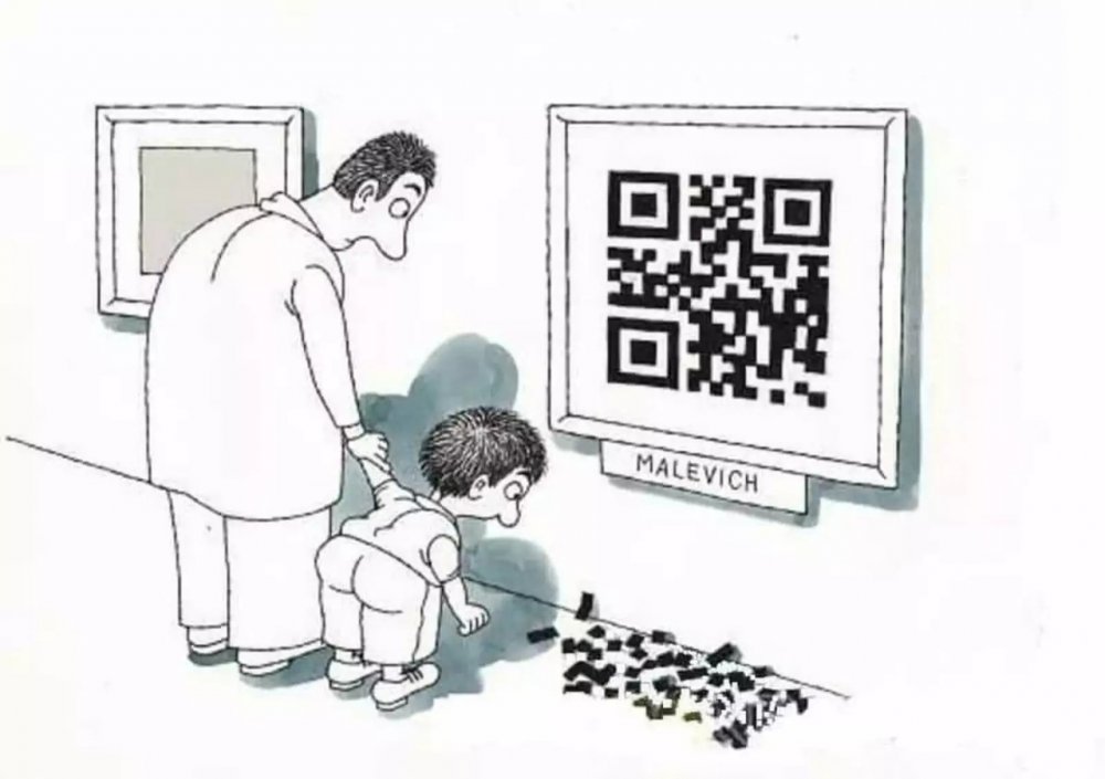 QR код карикатура