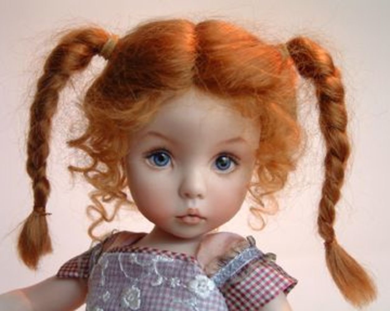 Авторская кукла с волосами