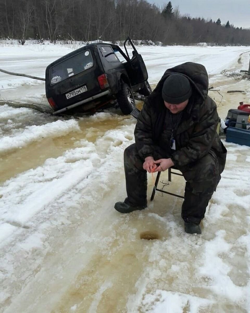 Зимняя рыбалка юмор