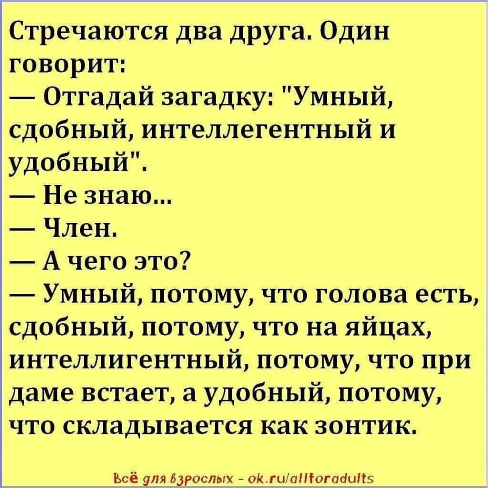 Анекдоты свежие