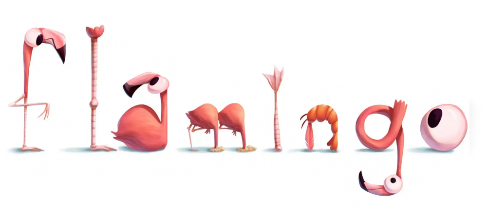 Смешные иллюстрации Фламинго