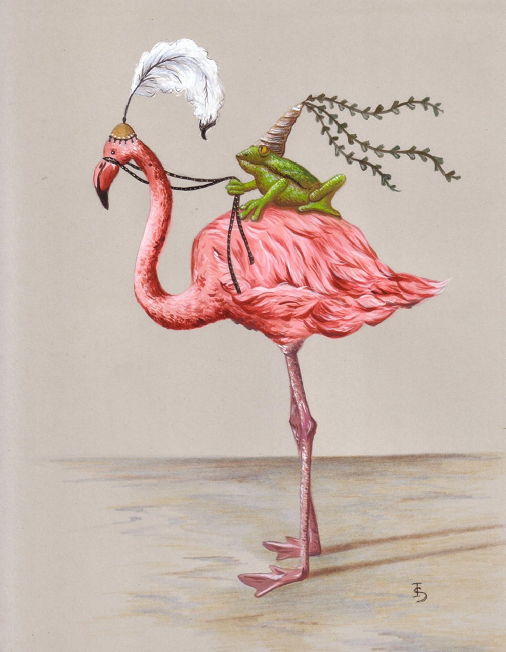Фламинго иллюстрация