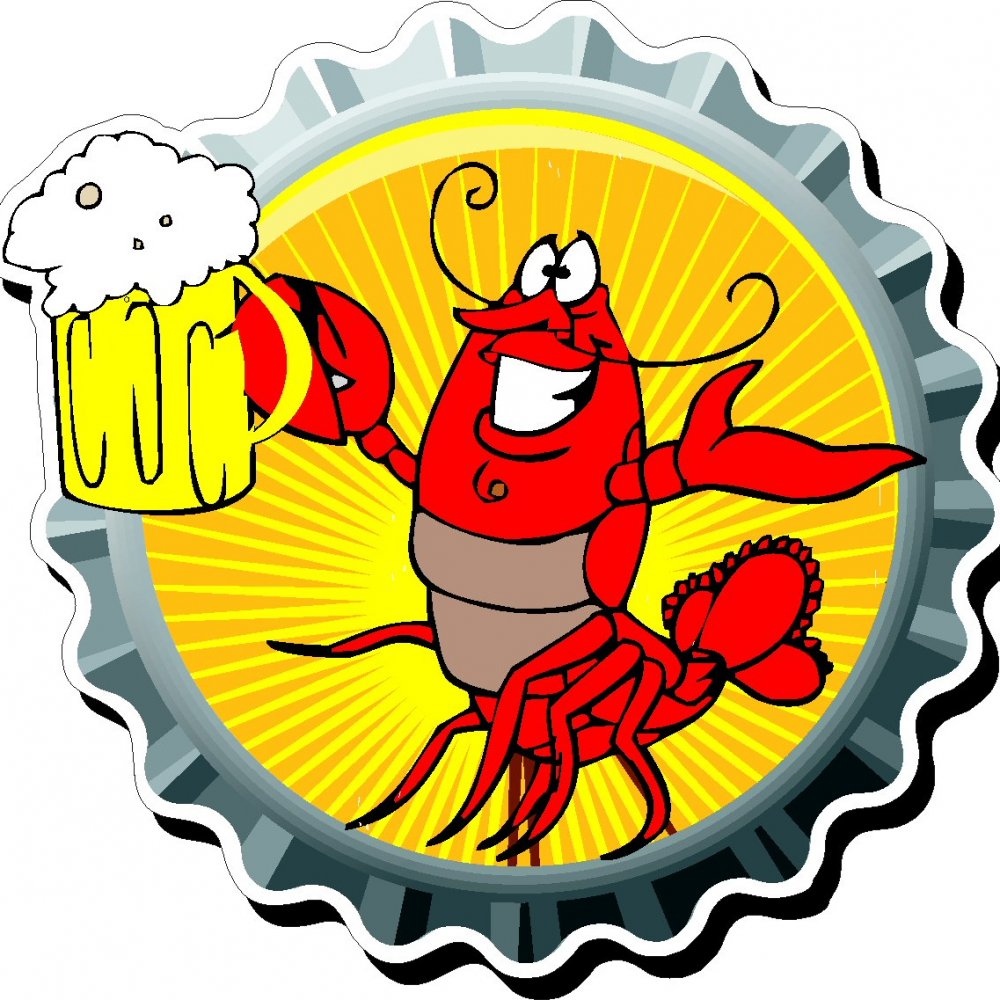 Эмблема рыба с пивом