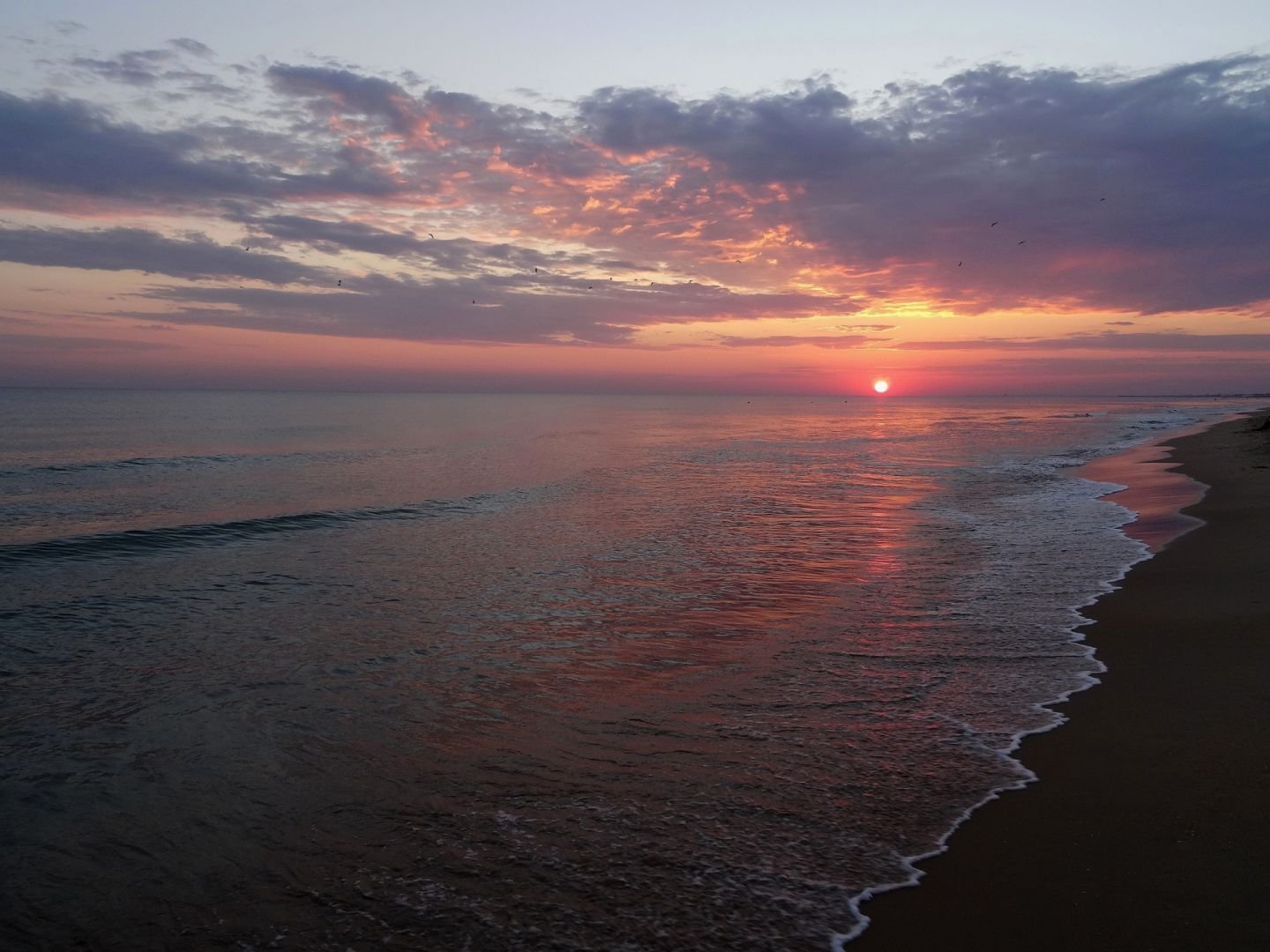 Черное море на рассвете Анапа