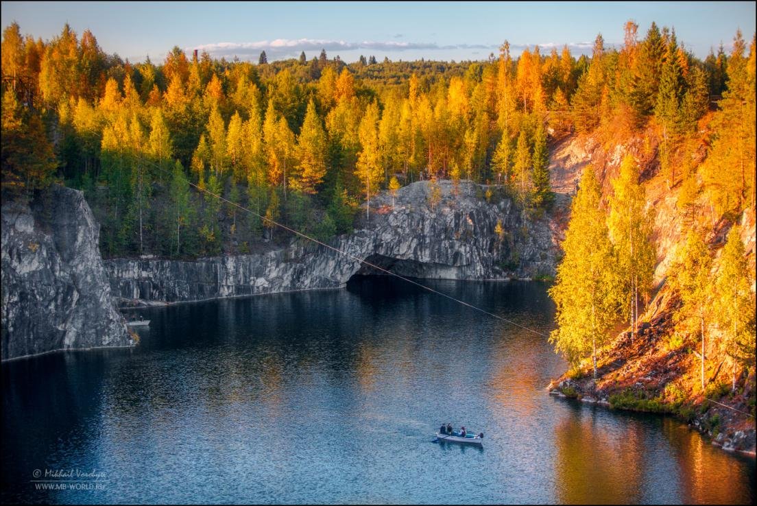 Карелия Кивач Золотая осень