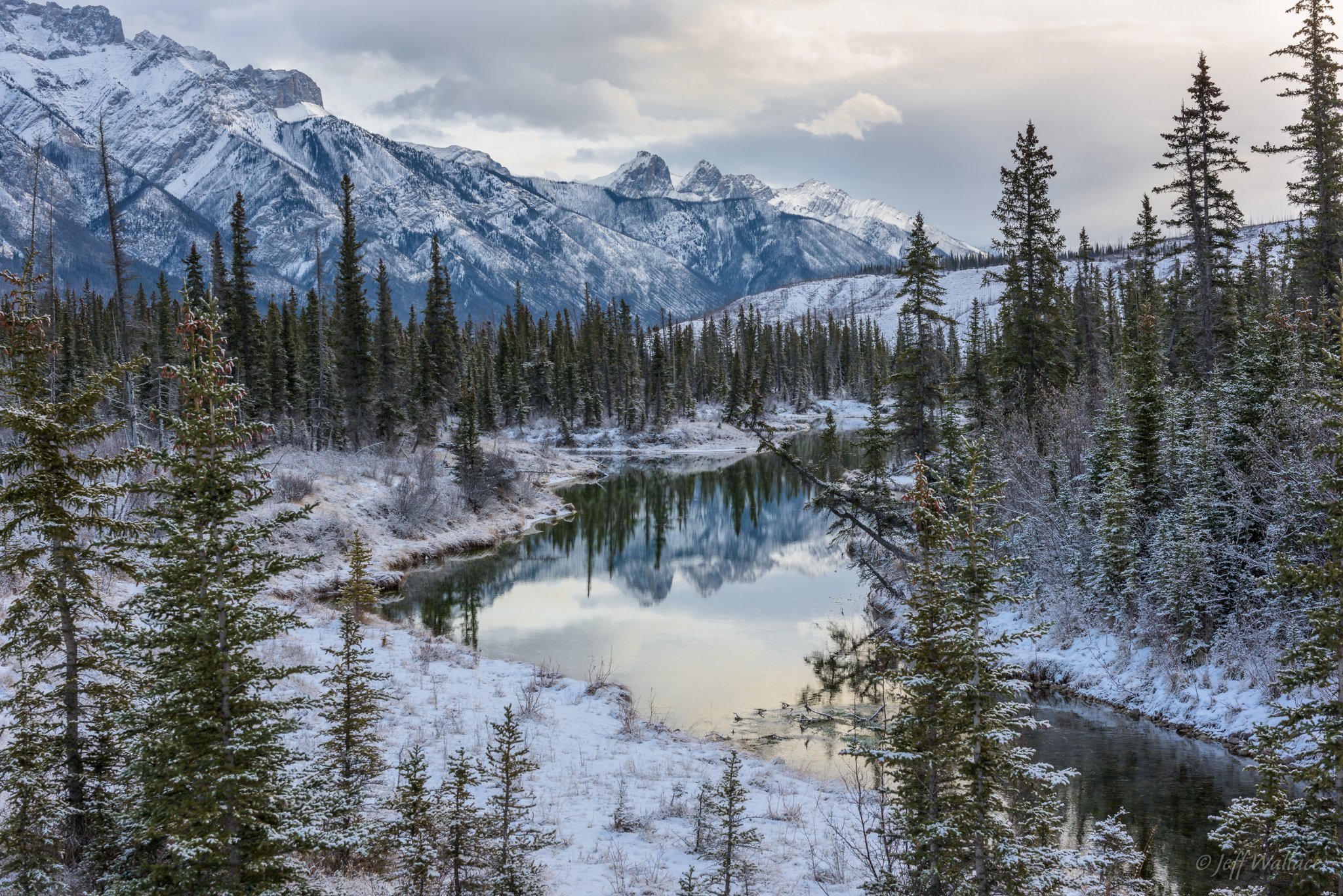 Количество осадков в тайге северной америки. Джаспер парк в Канаде зимой. Северные скалистые горы Канады.