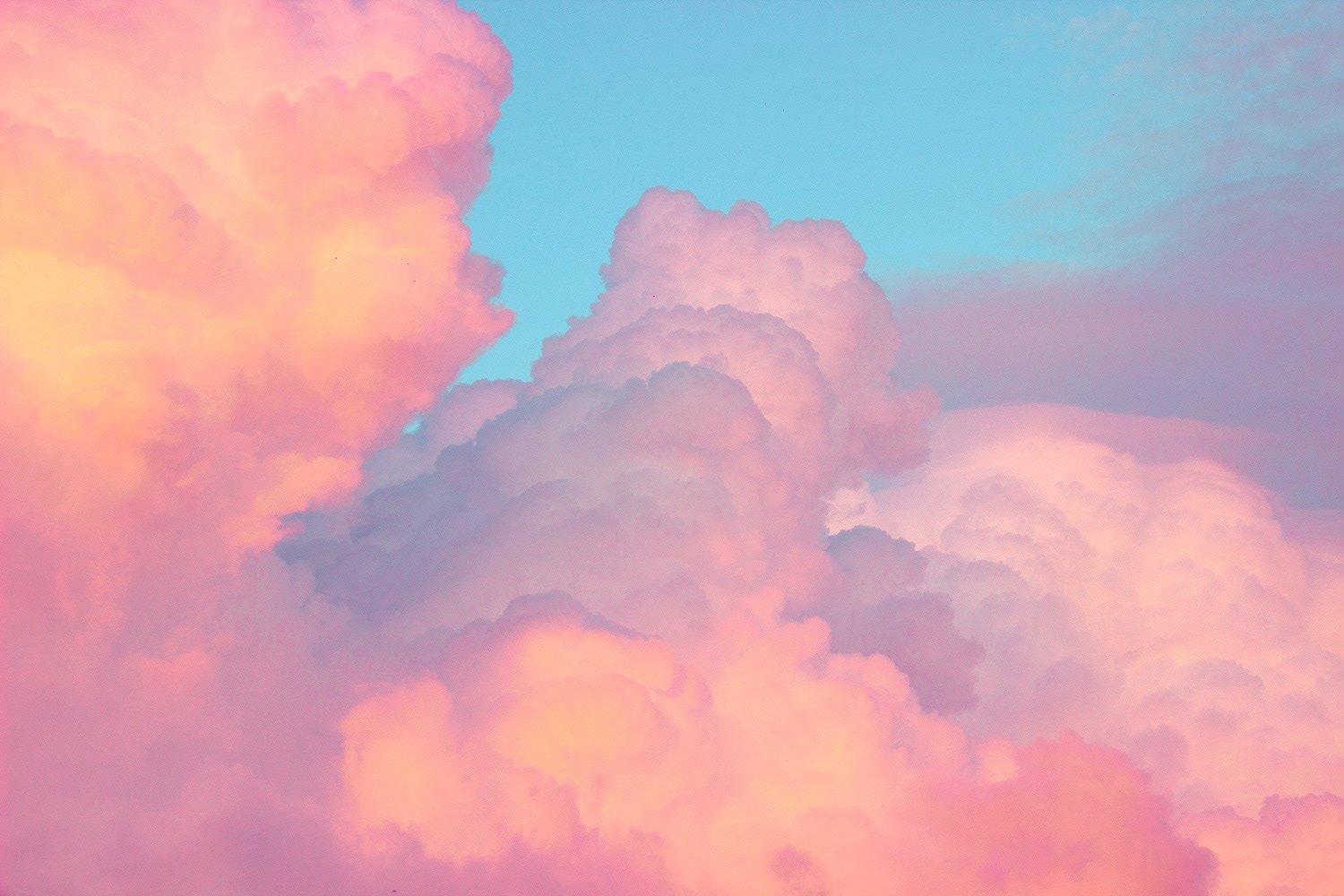 красивые картинки облаков розовый
