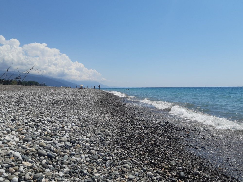 Пляж Леселидзе Абхазия