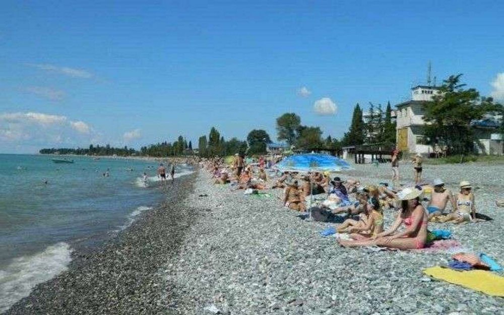 Пляж гантиади Абхазия