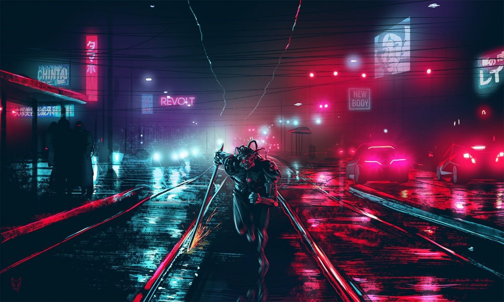 Cyberpunk 2077 фон