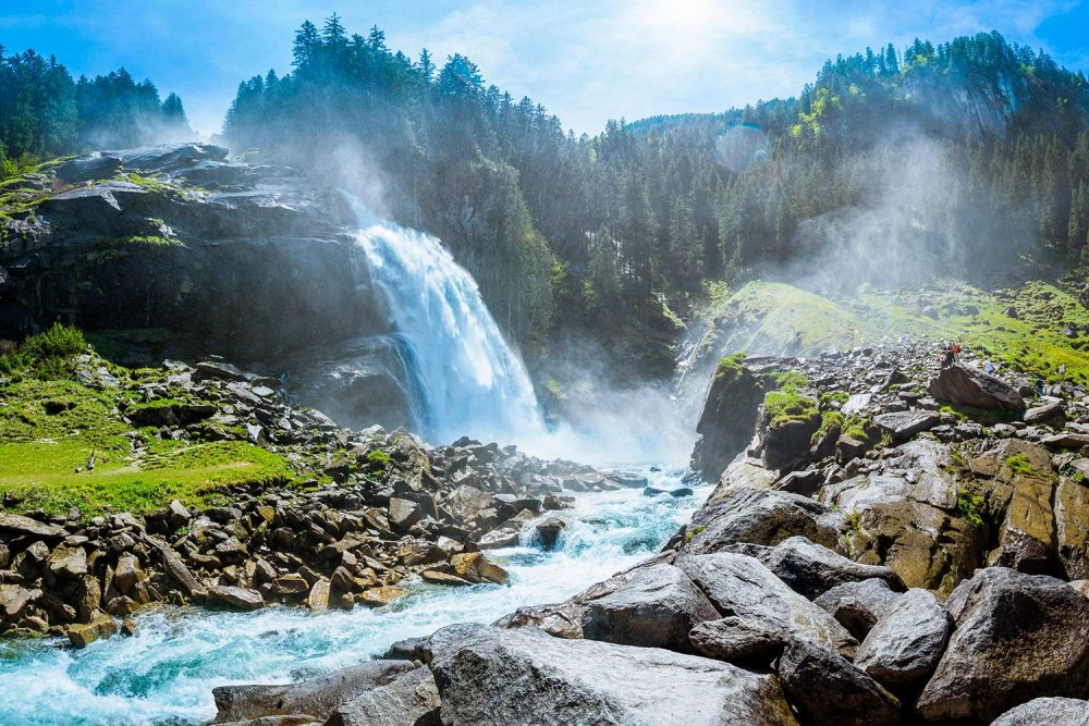 Каскад водопадов Кримль