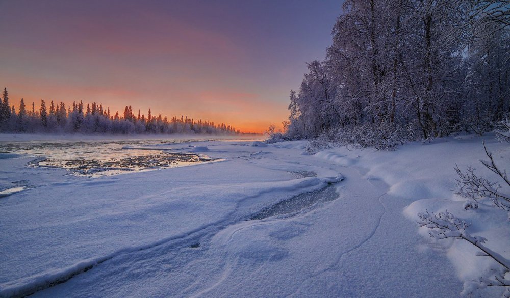 Чудское озеро зимой