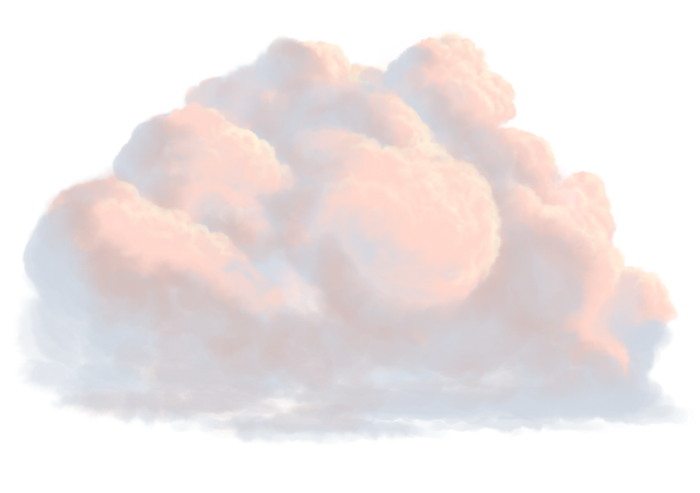 Облака нарисованные