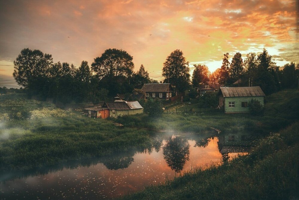 Пейзаж деревни