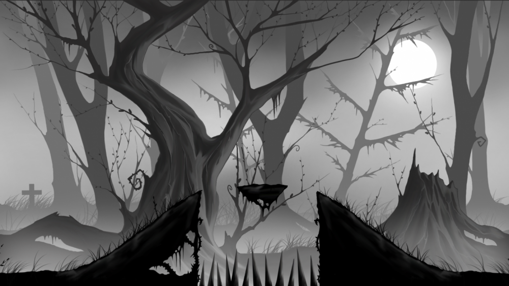 Темный лес с привидениями