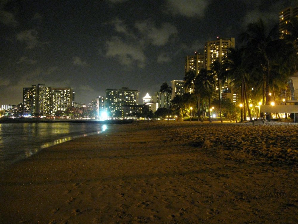 Гавайи остров ночь