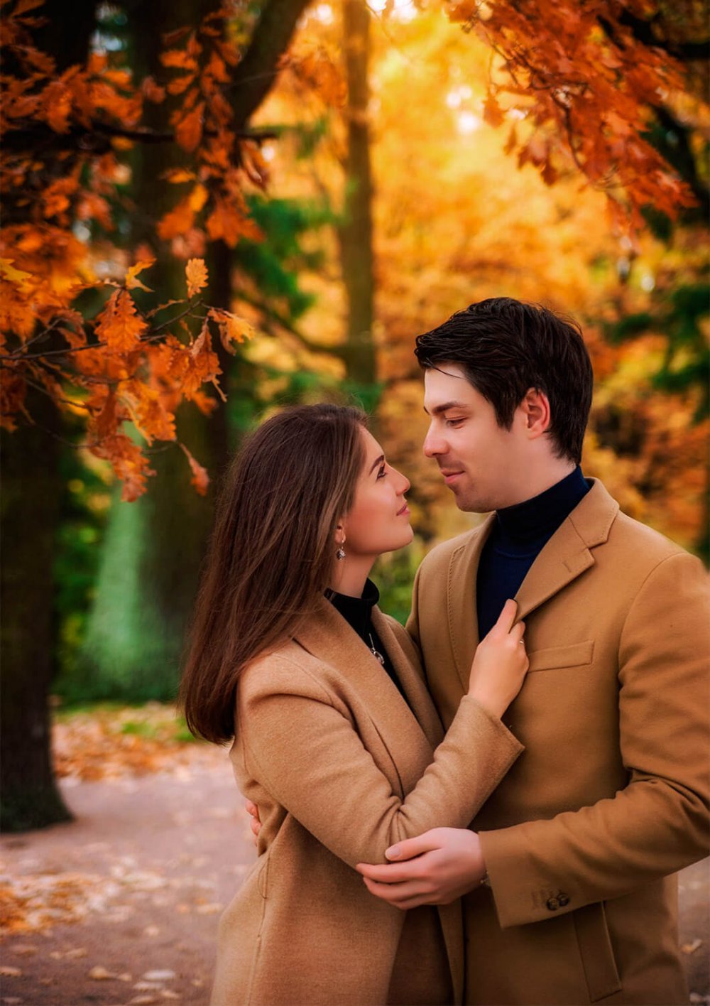 Осенняя фотосессия пары