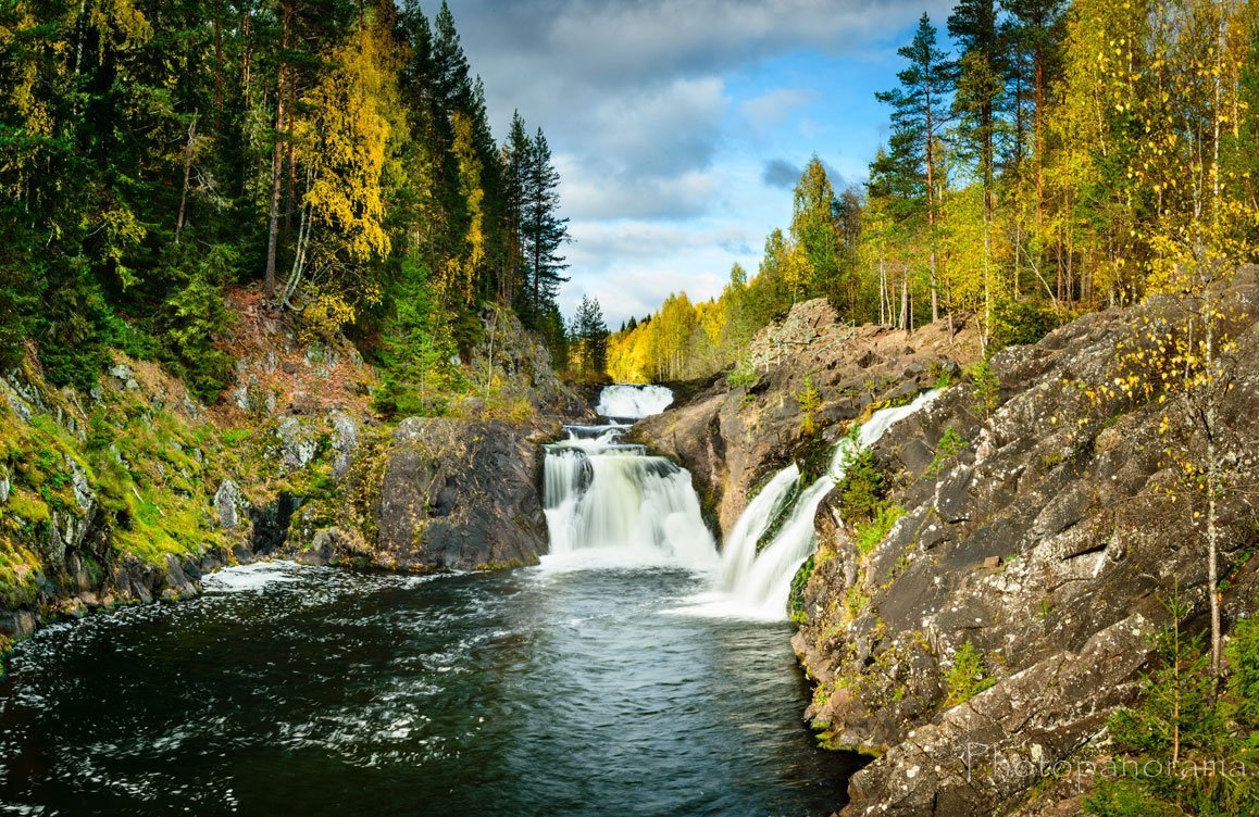 Карелия Кивач Золотая осень