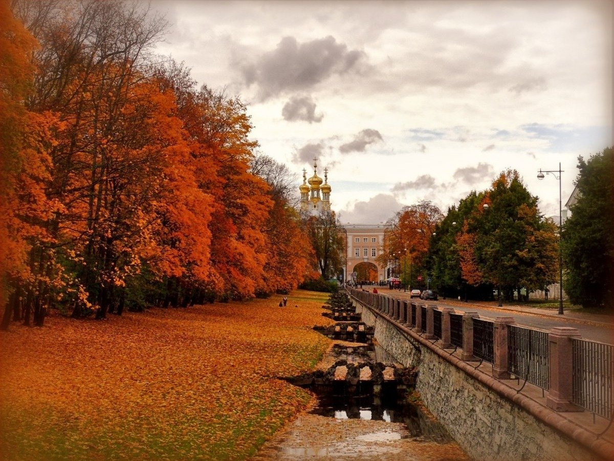 Санкт Петербург каналы осень