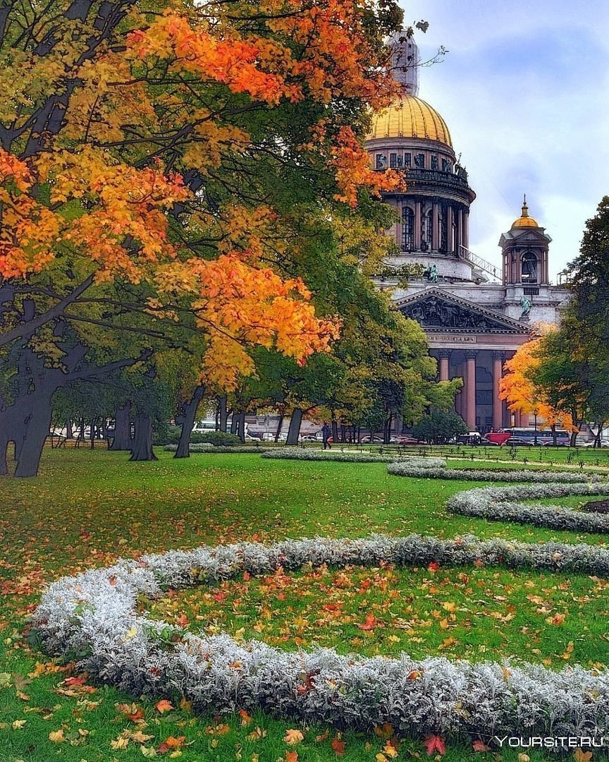 Вечерний осенний Санкт Петербург Петро собор