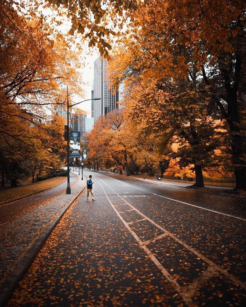 Улочки Нью Йорка осенью