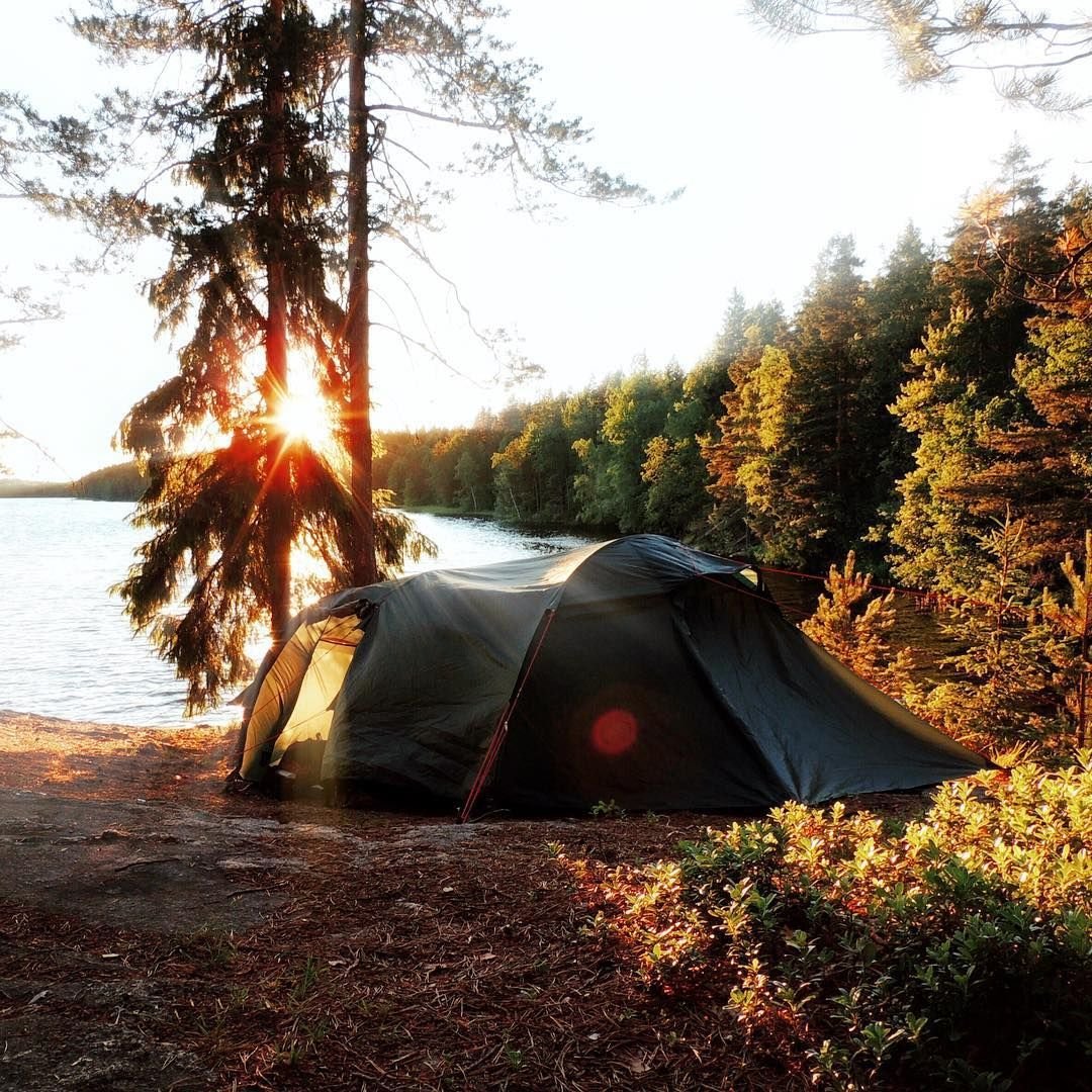 отдых на природе в палатке