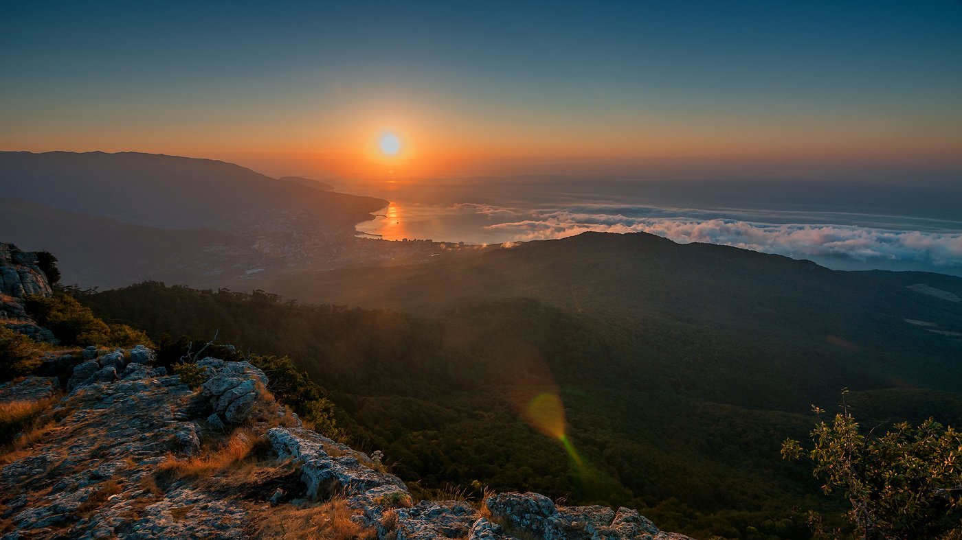 Закат на ай Петри Крым