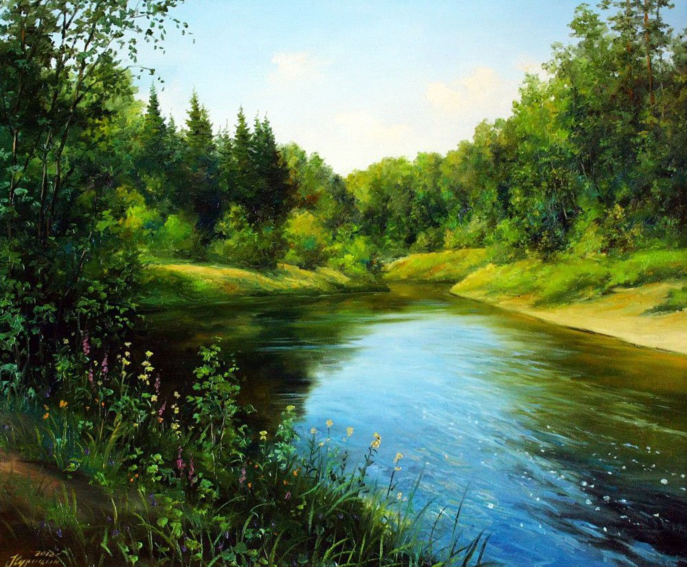 Картины Сергея Курицына- пейзажи