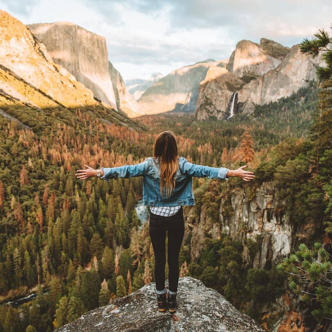 В горах для фотографирования